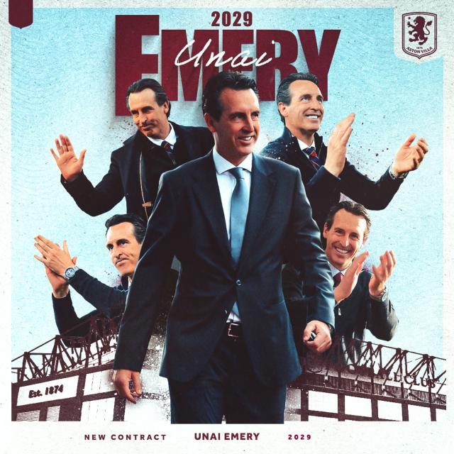 官方：维拉再次与埃梅里续约 新合同签至2029年